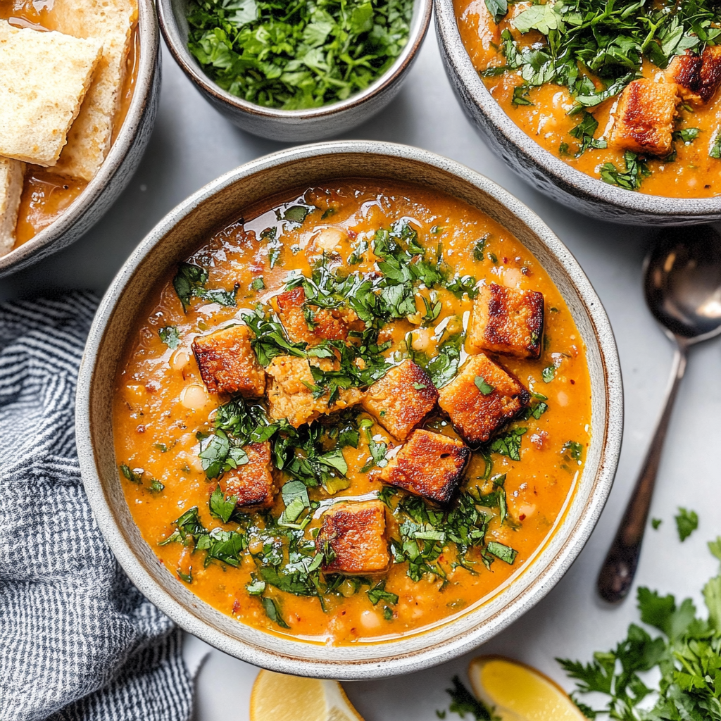 Recipe preparation for red lentil soup