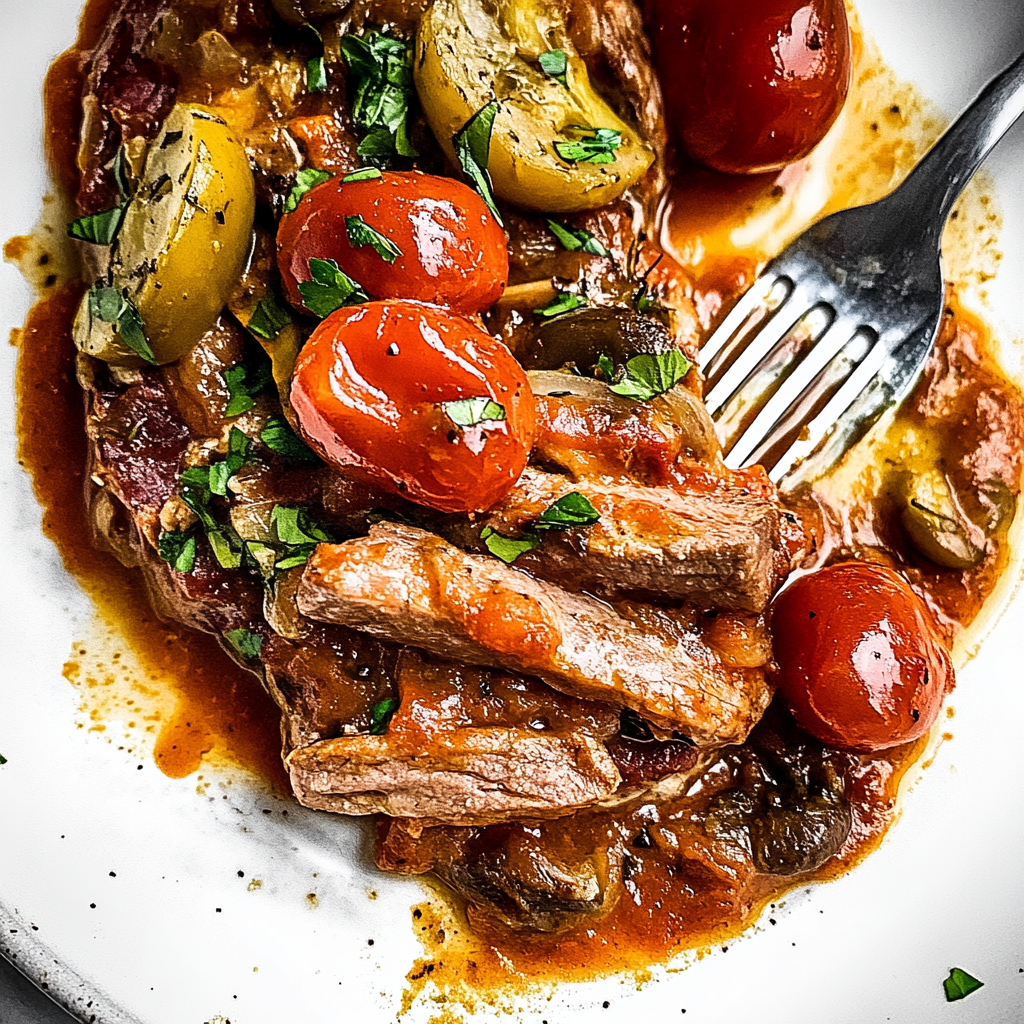 Recipe preparation for steak pizzaiola