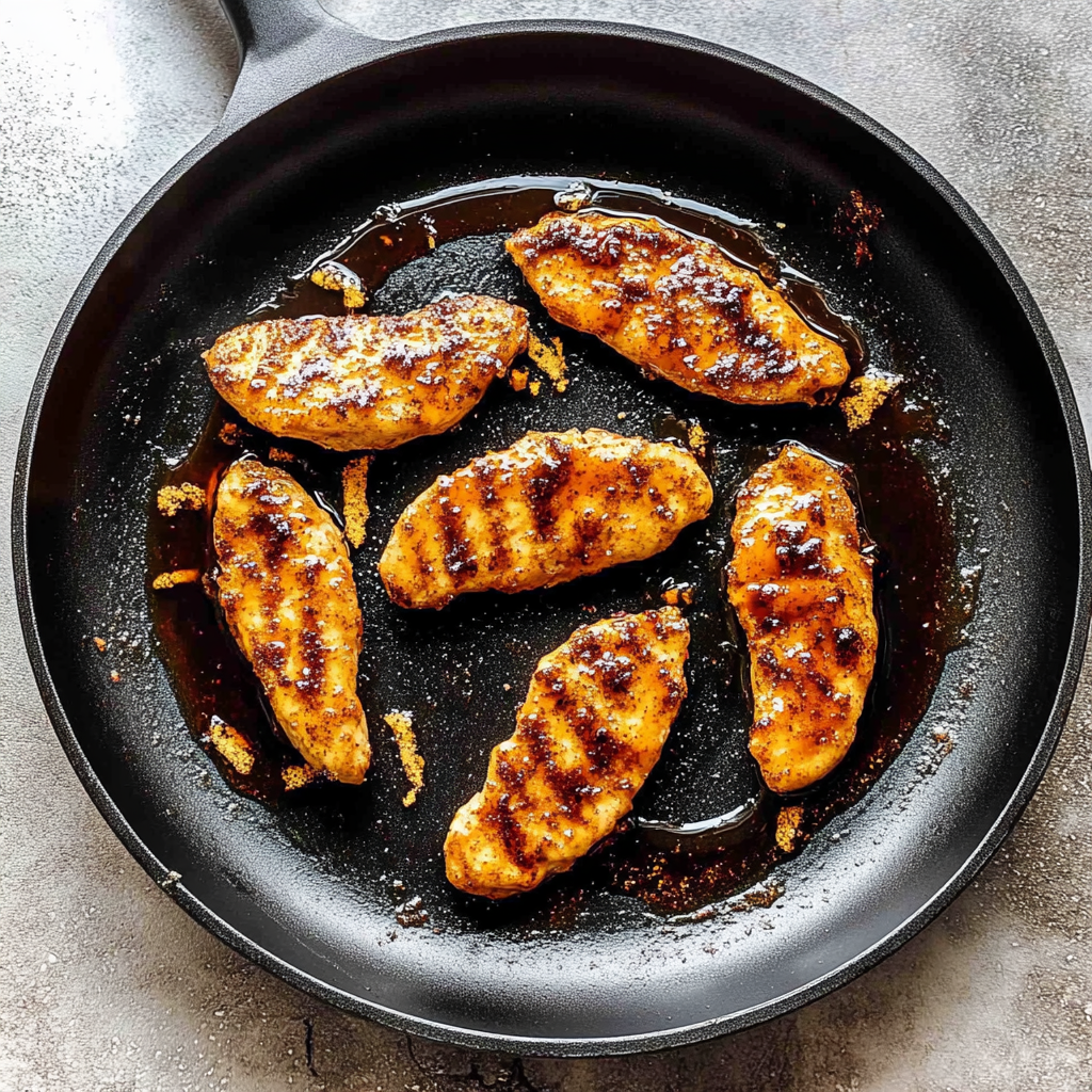 Recipe preparation for bourbon chicken