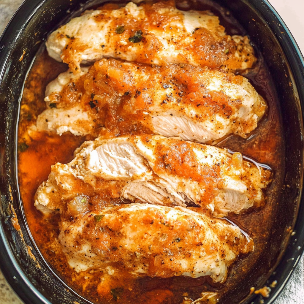 Recipe preparation for crockpot shredded chicken