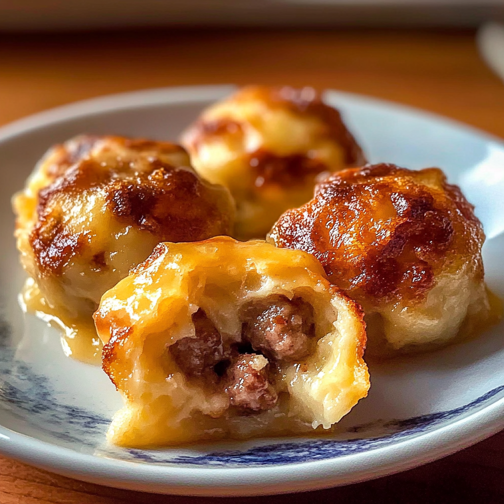 Recipe preparation for Sausage Pancake Bites