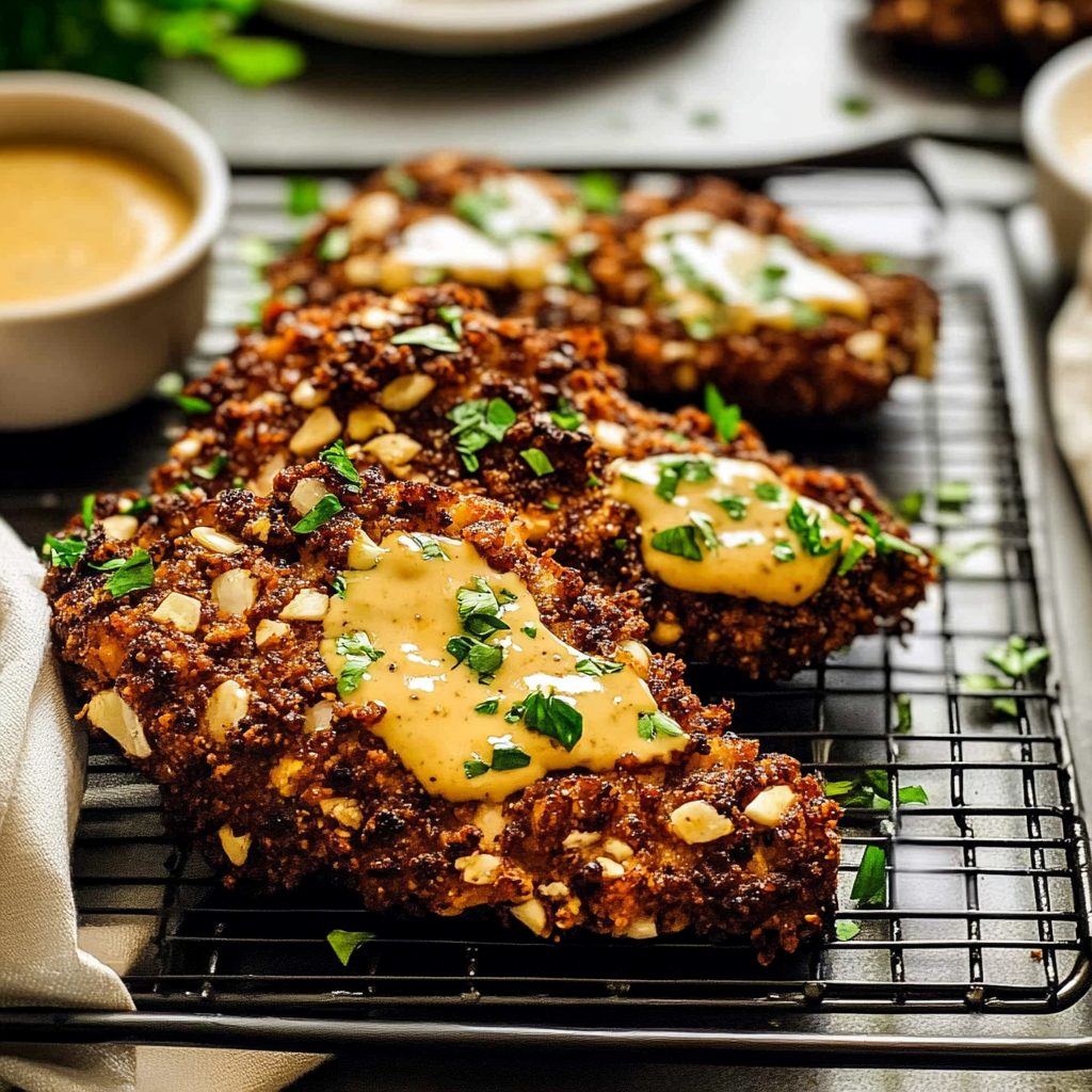 Recipe preparation for pretzel crusted chicken