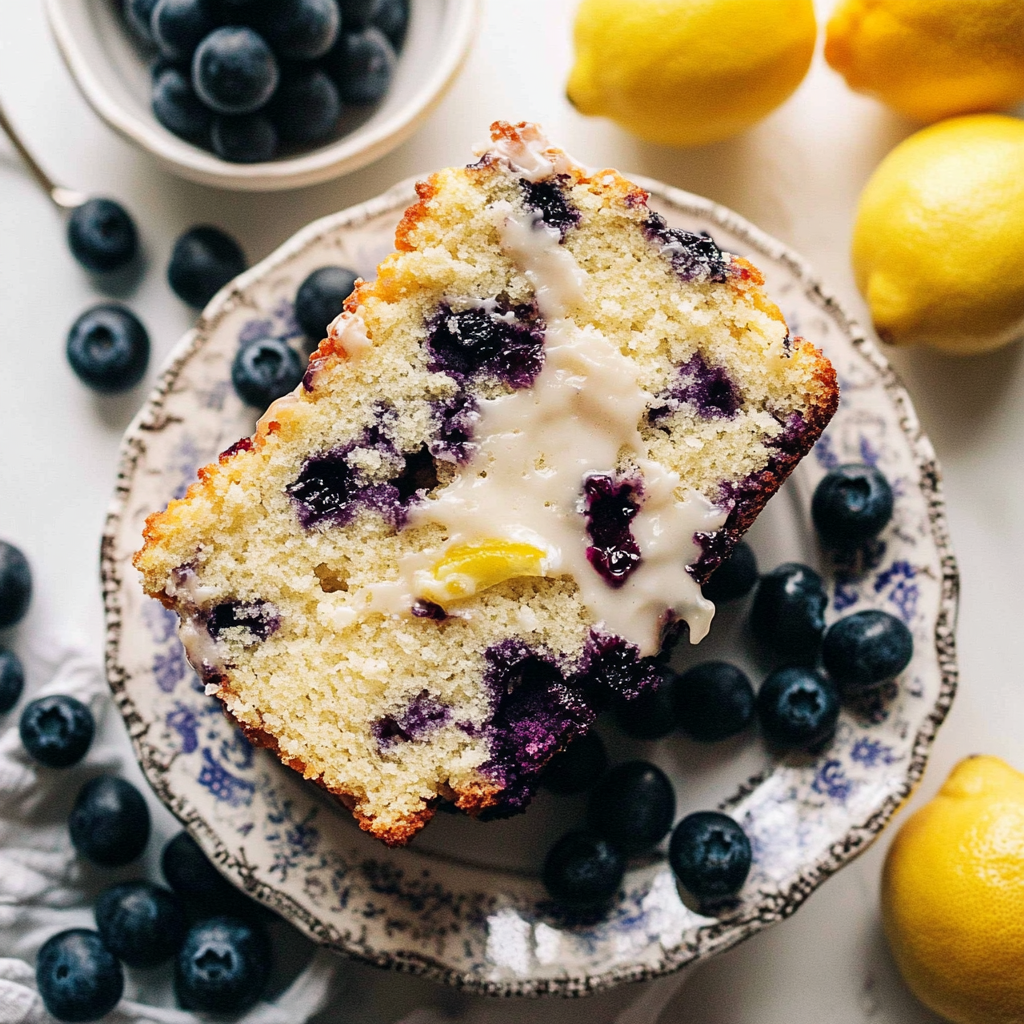 Recipe preparation for Lemon Blueberry Bread